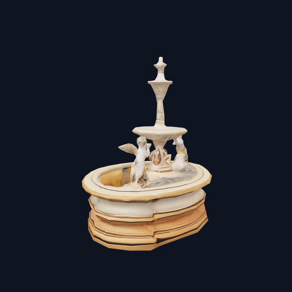 Classic Stone Fountain model pack